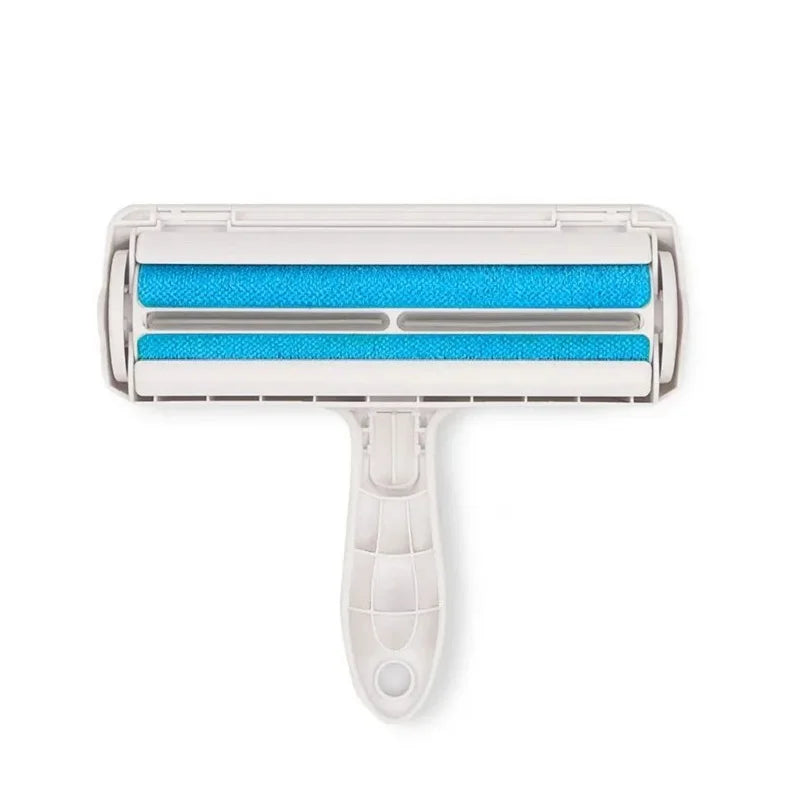 Pet Hair Roller Remover Lint Brush 2-Way Dog Cat Comb Tool Convenient Cleaning Dog Cat Fur Brush Base Home Furniture Sofa Clothe