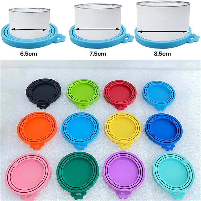1 Reusable Silicone Pet Can Lid Bpa Free, Suitable For Most Sized Dog And Cat Cans - Keeps Food Fresh Prevents Bacterial Odors