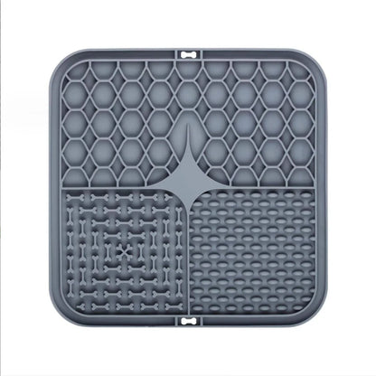Pet Licking Plate, Slow Food Plate, Licking Pad, Silicone Pet Slow Food Tableware Bowl, Suction Cup, Dog Licking Pad, Slow Food Anti-Choking Pad