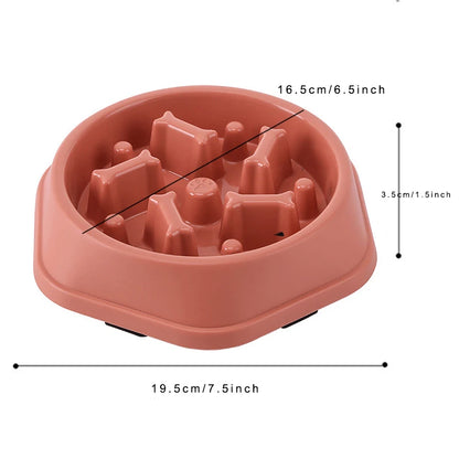 Slow Feeder Dog Bowl Anti-choking Puppy Food Bowl Anti-slip Pet Slow Eating Dog Dishes Puzzle Feeders for Dogs Small Medium