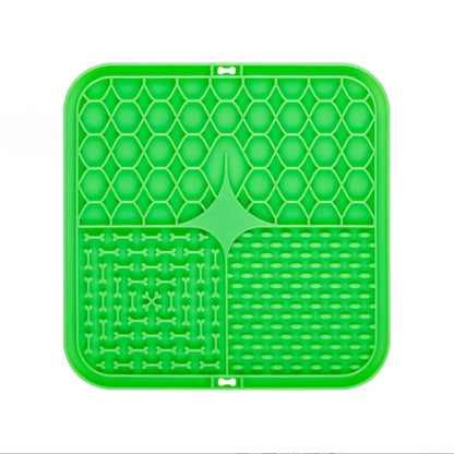 Pet Licking Plate, Slow Food Plate, Licking Pad, Silicone Pet Slow Food Tableware Bowl, Suction Cup, Dog Licking Pad, Slow Food Anti-Choking Pad